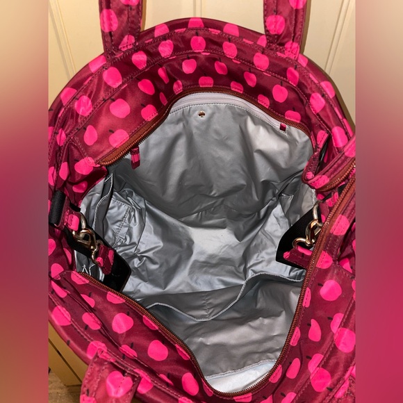 Kate Spade New York Flatiron Sophia Grace Baby Diaper Mothers Bag Red Apple - Picture 5 of 7